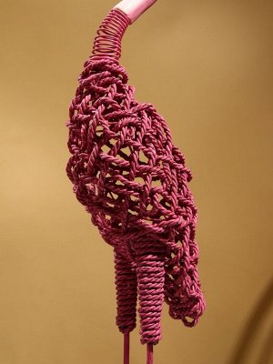 Сувенир плетёный «Фламинго», 27x13x100 см