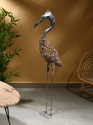 Сувенир плетёный «Цапля», 30x16x125 см