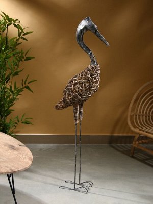 Сувенир плетёный «Цапля», 30x16x125 см
