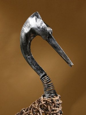 Сувенир плетёный «Цапля», 30x16x125 см