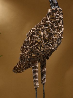 Сувенир плетёный «Цапля», 30x16x125 см