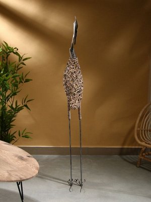 Сувенир плетёный «Цапля», 30x18x150 см