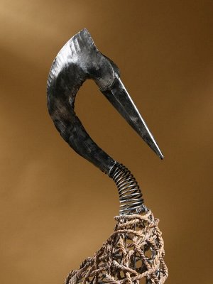 Сувенир плетёный «Цапля», 30x18x150 см