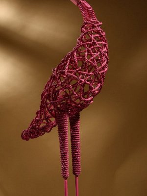 Сувенир плетёный «Фламинго», 30x18x140 см