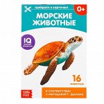 Обучающие карточки Г. Домана «Морские животные», на скрепке, 20 стр.