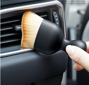 Щетка для детейлинга мягкая с колпачком