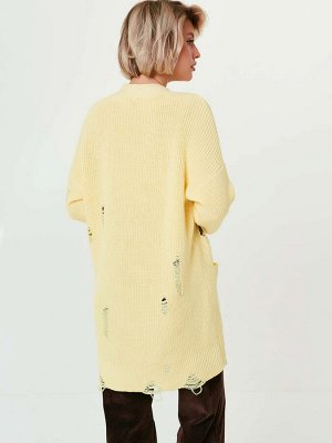 3849 Кардиган женский цвет жёлтый