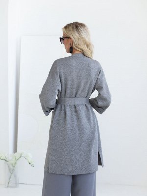 3740 Кардиган женский цвет серый