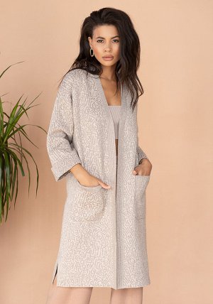 3740 Кардиган женский цвет бежевый