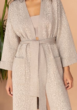 3740 Кардиган женский цвет бежевый