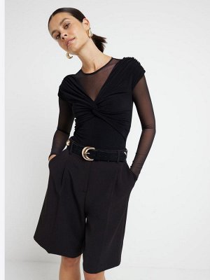 Боди River Island с сетчатыми вставками