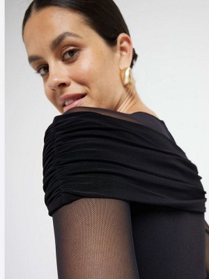 Боди River Island с сетчатыми вставками