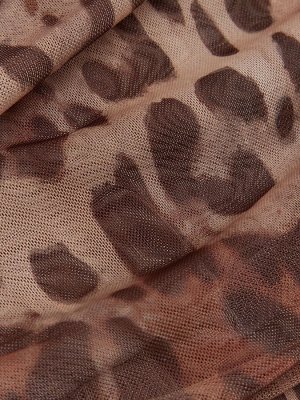 River Island Petite Leopard Mesh Асимметричные Боди