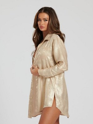 Пляжная рубашка South Beach Metallic Foil