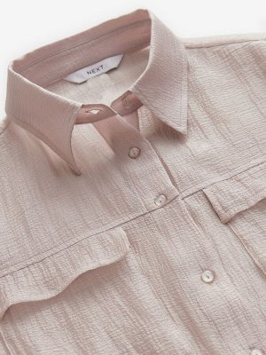Рубашка с длинными рукавами Blush Pink - Sheer Textured