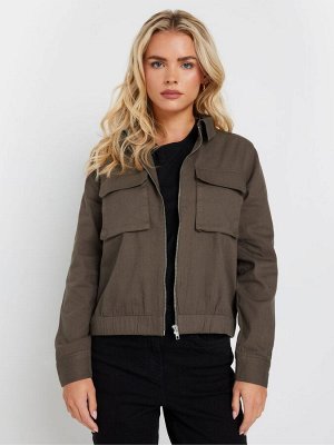 Куртка M&Co Petite с воротником-молнией, 100% хлопок