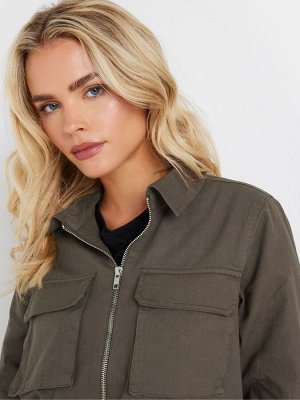 Куртка M&Co Petite с воротником-молнией, 100% хлопок