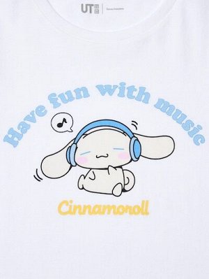 UNIQLO - детская футболка с персонажами Sanrio - 00 WHITE