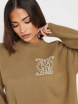 Вязаный джемпер PixieGirl Petite Contrast Swirl