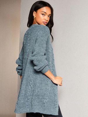 Кардиган из пряжи Chambray Blue - Lipsy Mixed Cable Knit