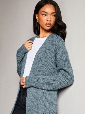 Кардиган из пряжи Chambray Blue - Lipsy Mixed Cable Knit