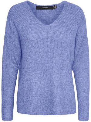 Фиолетовый - мягкий трикотажный джемпер VERO MODA