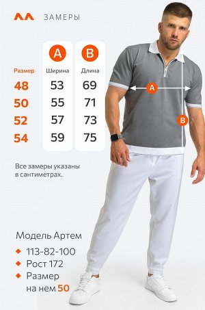 Мужская футболка-поло из вязаного трикотажа Happyfox