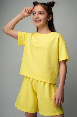 Костюм из футера для девочки оверсайз Happyfox