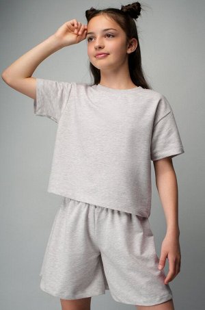 Костюм из футера для девочки оверсайз Happyfox
