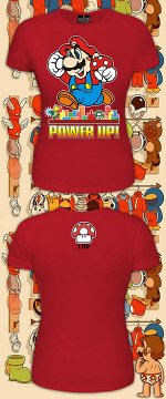 Футболки женские POWER UP (Светится в темноте и ультрафиолете)
