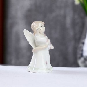 Сувенир керамика "Ангел со скрипкой" цветной 8х4х4,5 см