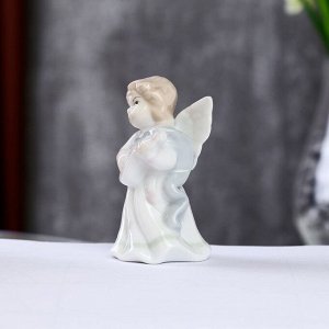 Сувенир керамика &quot;Ангел с лютней&quot; цветной 8х4х4,5 см