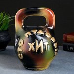 Копилка &quot;Гиря стопудовый хит&quot; хаки  22см
