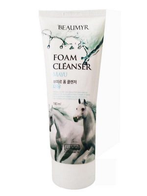 BEAUMYR Пенка для умывания с экстрактом лошадиного жира / Mayu Foam Cleansing, 180 мл