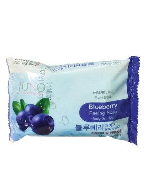 MEDIBEAU Косметическое пилинг-мыло для лица и тела с экстрактом черники / Blueberry Peeling Soap, 150 г