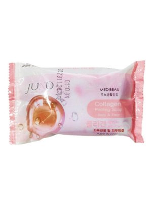 MEDIBEAU Косметическое пилинг-мыло для лица и тела с коллагеном / Collagen Peeling Soap, 150 г