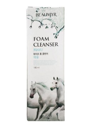 BEAUMYR Пенка для умывания с экстрактом лошадиного жира / Mayu Foam Cleansing, 180 мл