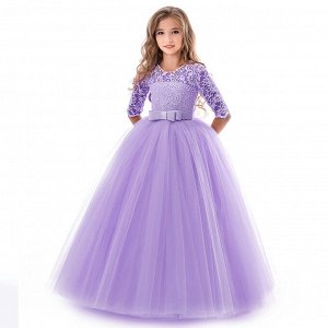 Платье бальное, детское, цвет фиолетовый