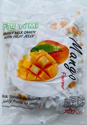 Молочные ириски с желейной начинкой манго FRU TI MI