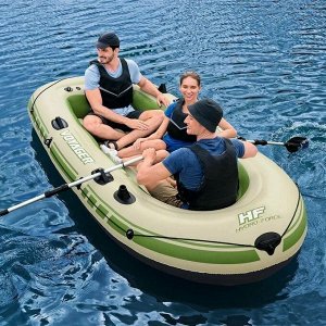 Надувная лодка Bestway "Voyager X3" 3х местная 294 x 137см, весла, насос, подушки, сумка, до 360 кг