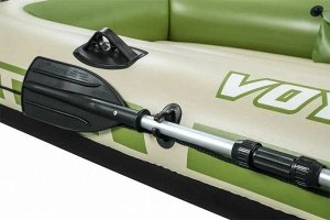 Надувная лодка Bestway "Voyager X3" 3х местная 294 x 137см, весла, насос, подушки, сумка, до 360 кг