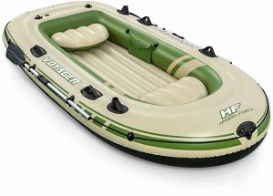 Надувная лодка Bestway "Voyager X3" 3х местная 294 x 137см, весла, насос, подушки, сумка, до 360 кг