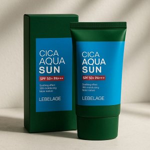 Увлажняющий солнцезащитный крем с центеллой - LEBELAGE CICA AQUA SUN