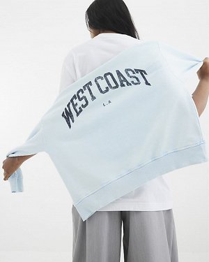 Синяя толстовка West Coast с длинным рукавом