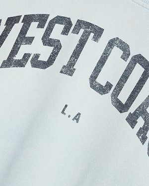 Синяя толстовка West Coast с длинным рукавом