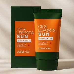 Солнцезащитный крем с центеллой - LEBELAGE CICA LEPORTS SUN