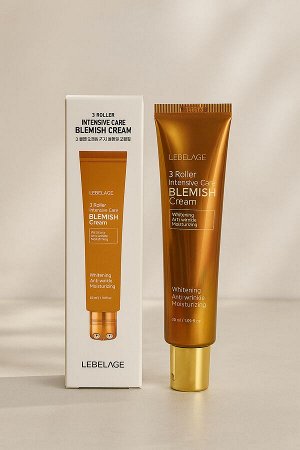 Крем для несовершенной кожи с 3 роликовыми шариками - LEBELAGE 3 ROLLER INTENSIVE CARE BLEMISH CREAM