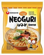 Лапша пшеничная Nongshim NeoGuri Ramyun 120гр. С Морепродуктами(кальмар, треска, креветки). Ю.Корея. (Нонгшим НЕОГУРИ рамен)