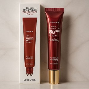 Крем для проблемной кожи с 3 роликовыми шариками - LEBELAGE 3 ROLLER INTENSIVE CARE TROUBLE SPOT CREAM