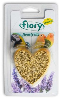 FIORY био-камень для птиц Hearty Big с лавандой в форме сердца 100 г